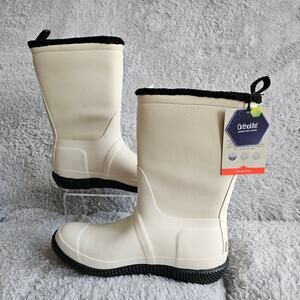 NEW Hunter Women's‎ Sherpa Logo Insulated Boots Size 9 White Waterproof Comfort